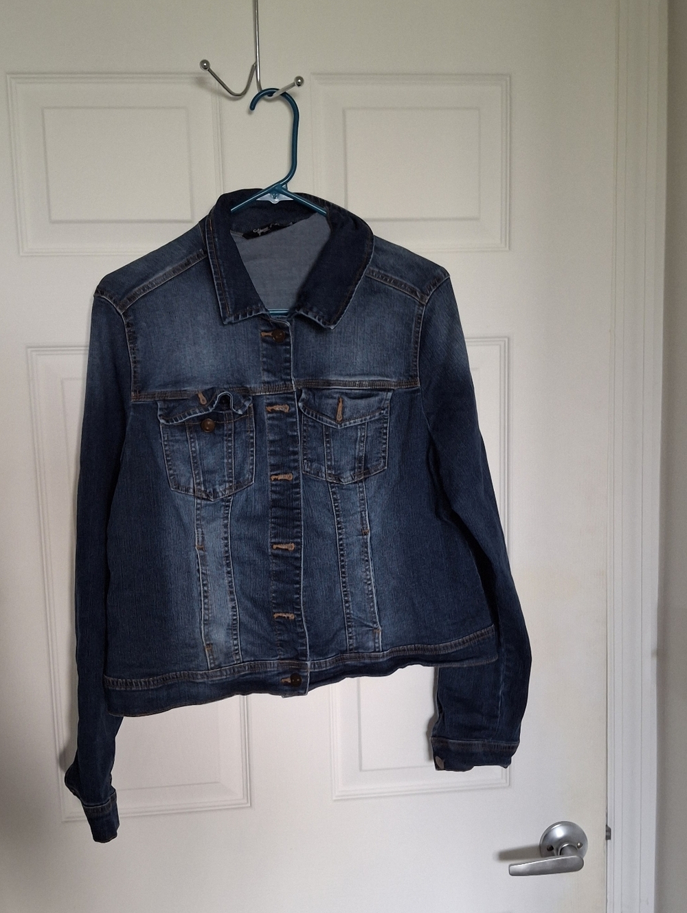 Women's Dark Blue Denim Jean Jacket